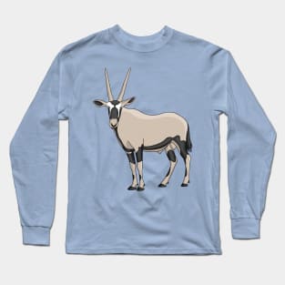 Oryx cartoon illustration Long Sleeve T-Shirt